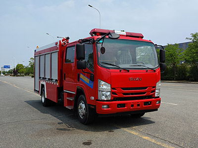 Um caminhão de bombeiros ISUZU ELF 190HP chegou às Filipinas